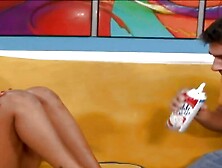 Loona Luxx a horny woman with brown hair gets her pussy