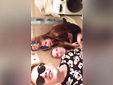 2 Lesbians In The Bathroom Kissing