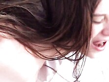 Rough finger fuck makes teen squirt for first time