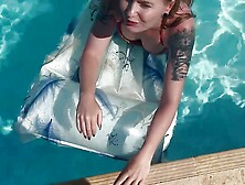 Emma Wolf is a horny cutie who fucks in the swimming pool - MyDirtyHobby