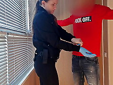 This lady from the airport security was fucking around a lot,  so I slammed her in mouth and snatch,  rough and hard-core