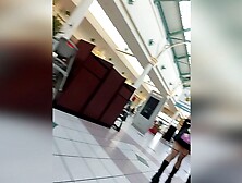 Goth girl in tiny skirt