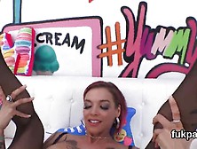 Ravishing honey pops out big ass and gets anal nai