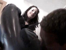 Close up of whore slave licking his mistress boots by Femdom Austria