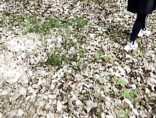 I CUM on LEAVES – LATEX TUGJOB in the FOREST with my MOST EXCELLENT ALLY ????????