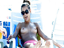 Gorgeous young nudist babes