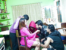 Desi Large Breasts Horny Bhabhi Casting Couch Hard core gang-bang and Comshots on Face ( Hindi Audio )