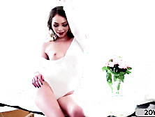 Angel Small In Oozzing Hot Babe Spreads Oils Over Her Peti