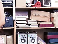 Little redhead thief gets a police officer's big dick