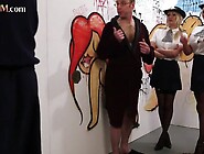 CFNM police doms jerk in gloryhole orgy