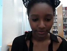 I show my pussy and boobs in a hot amateur ebony porn