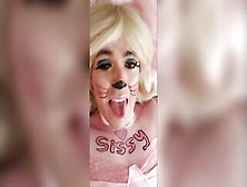 Sissy Fag Self Facial