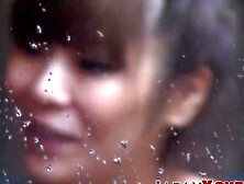 JAPAN VOYEUR TV - Japanese lesbians rubbing their pussies while watched