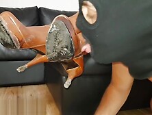 Dirty boots cleaning