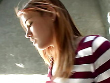 Redheaded Coed Gets Banged By Her Old Neighbor