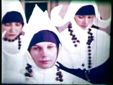 Hairy Vintage Nun Anal Fucking and Blowjob