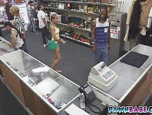 Fucking someone elses girlfriend in his pawnshop