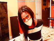 Ebony Gagged