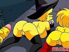 Special Halloween Night! Simpsons Porn! Simptoons!