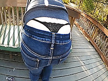 Mom Thick Behind Public Whale Tail