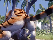 Wild Life / Lesbian Furrie Porn Tiger and Wolf Girl