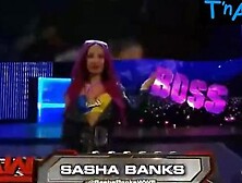 Sasha Banks Butt, Breasts Scene in Wwe Monday Night Raw