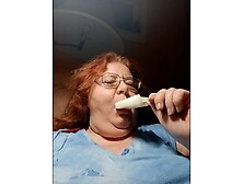 I love to eat ice cream and suck on Ice pops like a knob