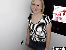 Puffy Nipple Blonde Bitch Boner Fucker Sucker Facial Blasted Sperm Glory Hole Whore!