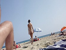 Walking Naked On The Beach