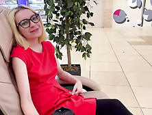 Risky sex in a public males's toilet with a fine blonde bitch.  She squirted all over the floor and we almost got caught.