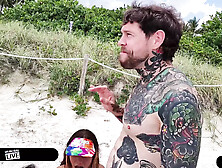 Football Playing Beach Babes W Little Bush Jc Wilds & Sofie Reyez Creampied in Foursome - Immoral Live 4K