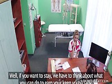 Blonde Nurse Gets Oral And Pussy Fuck