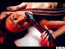 Jia Lissa and Rae Lil Black's red head scene by Hentaied