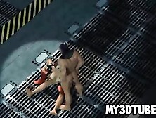 3d Harely Quinn Double Teamed By Batman And Robin