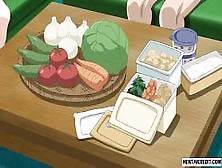 Blindfolded hentai babe