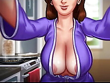 Busty Milf Stepmom Debbie Takes Care Of Her Horny Tenant| Perfect Massive Natural Boobs| Summertime Saga 3D Game Part 01