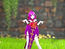 Chinese Girl Model 22 Undress Dance Hentai Mmd 3D Purple Hair Color Edit Smixix