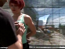 European hoe gets facial into outdoors