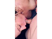 Slut gf Rene Tyler fucked by huge dildo and then I fist her.