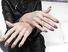 Lady Victoria Valente - Beautiful Hands,  Cocoa Fingernails,  Joi With Nipple Treatment And Alternating Testicle Stretching