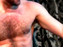 INSANE Hairy Chested Stallion Alex Hawk DEMOLISHES His Butt with a Savage Dildoраж