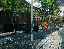 red-haired alluring lady poses for photos but I couldn't resist and banged her