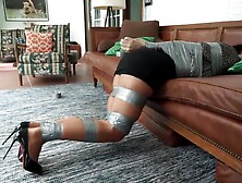 Tying up the other woman and stealing her Louboutins.