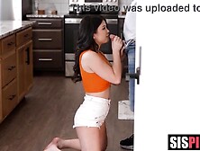 Sneaky Stepsis Caught Sucking My Stepdads Rod