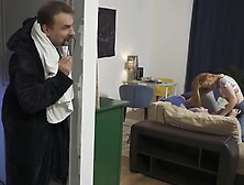 DADDY4K. Blonde cheated on her BF with his StepDaddy and invited friend