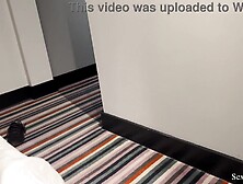 Step mommy caught me spying on her in a shared hotel room.