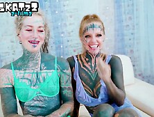 Italian With Large Schlong Tattooed Trio Anal FFM
