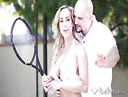 After tennis lesson get laid and facial with MILF Brandi Love