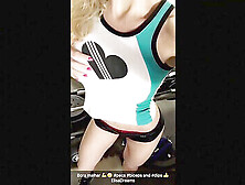 showing in public and sloppy Snapchats