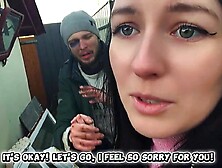 Angel blogger helps a homeless guy by having sex on camera